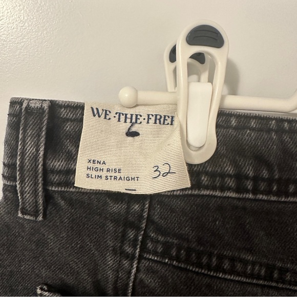 Free People We The Free Xena Slim Straight Jeans in Dark Night Size 32 Women’s - Picture 14 of 16